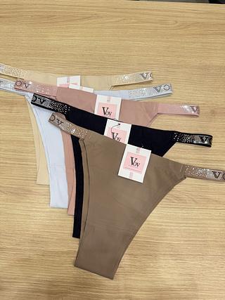 kit 12 calcinhas brilho