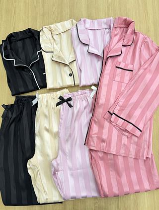 pacote com 12 pecas pijama manga longa