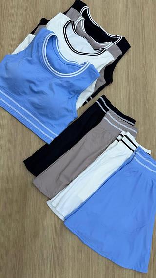 12 kit conjunto saia