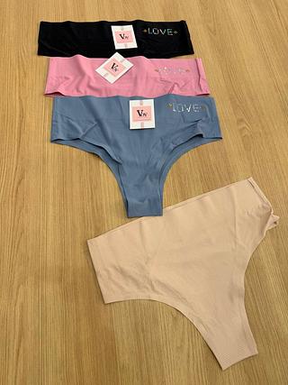 kit12 pecas calcinha biquini sem custura 90% algodao