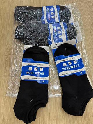 kit 12 pares meia masculina preto