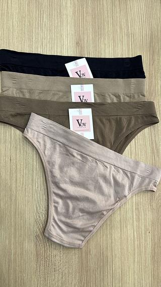 kit12 pecas calcinha biquini sem custura 90% algodao