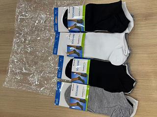kit 12 pares meia masculina 3 cores