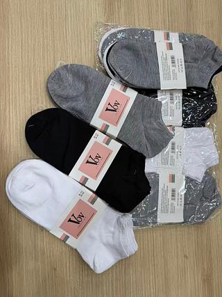 kit 12 pares meia feminina 3 cores