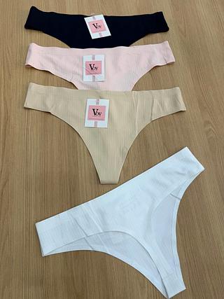 kit12 pecas calcinha fio sem custura 90% algodao