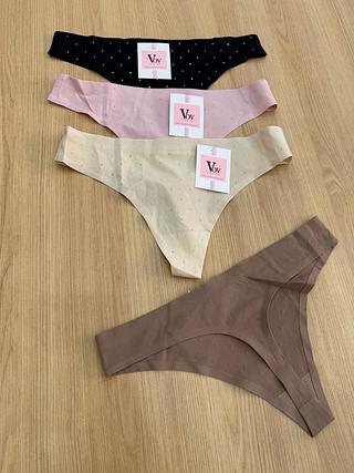 kit12 pecas calcinha fio sem custura 90% algodao