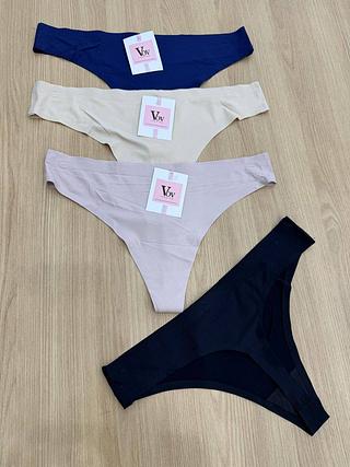kit12 pecas calcinha fio sem custura 90% algodao