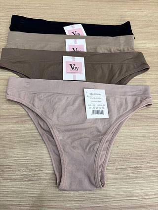 calcinha biquini sem custura 90% algodao NK55