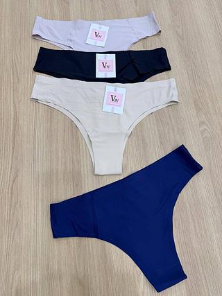kit12 pecas calcinha biquini sem custura 90% algodao