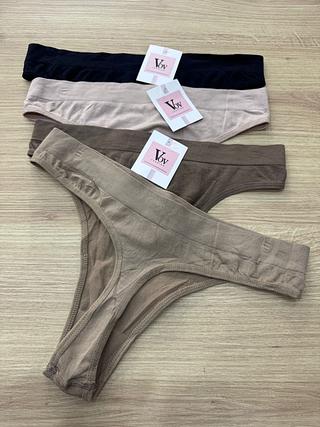 calcinha fio sem custura 90% algodao NK56